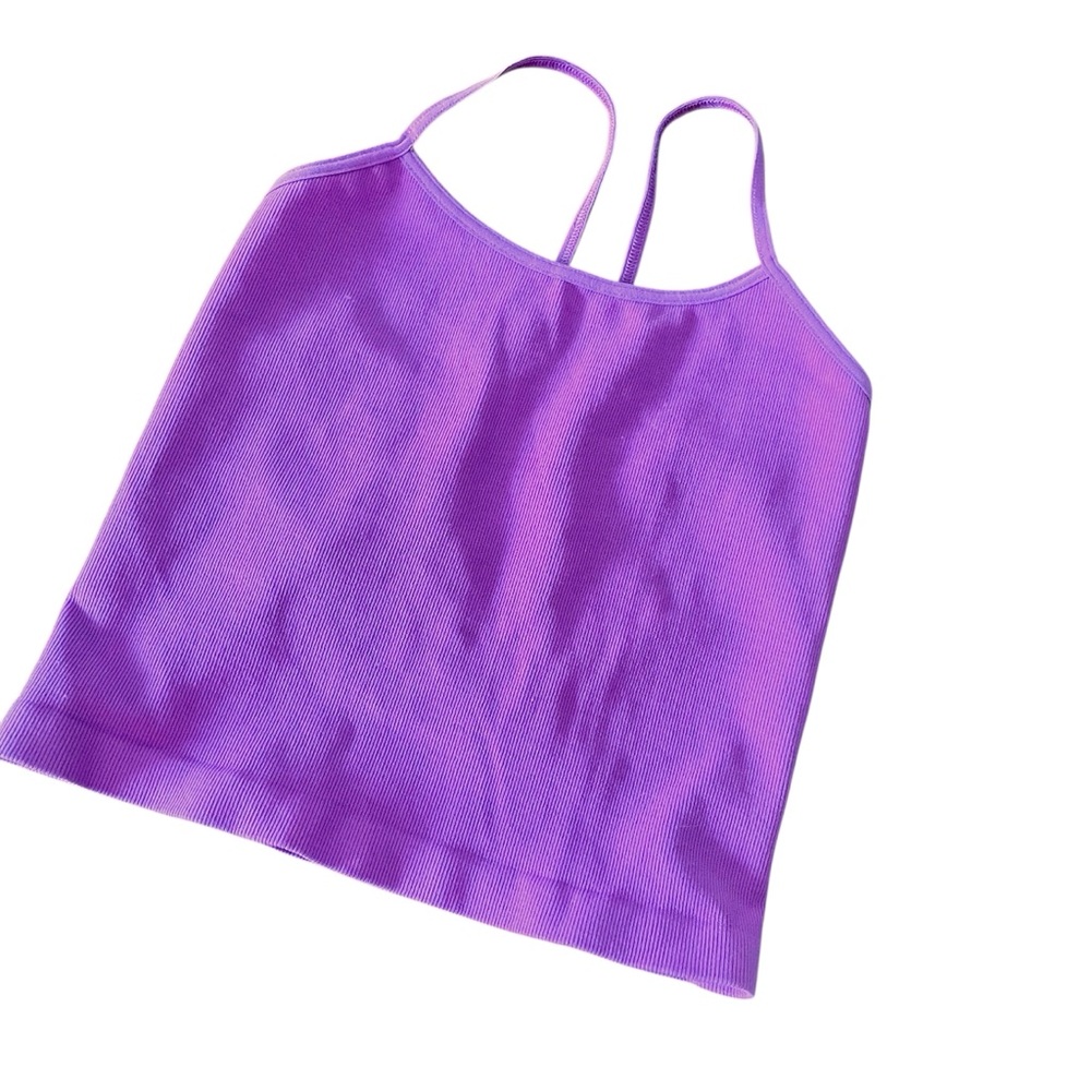 NWOT Free People Movement Pink Purple Cross Back Strap Bralette in Size XS / S‎